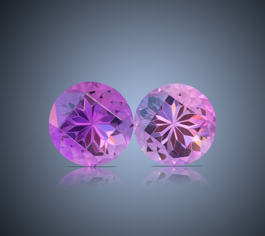 82 Carats Lovely Amethyst Pair Natural Gemstone