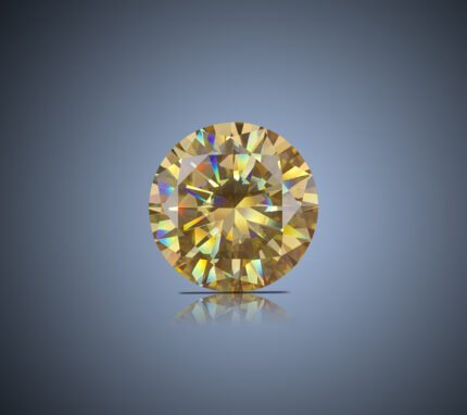 60 Carats Amazingly Beautiful Golden Moissanite Gemstone